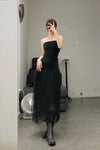 marc le bihan strapless dress 21924 black (21925 )